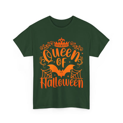 Queen of Halloween T-Shirt - Gothic Spider Web Crown Tee