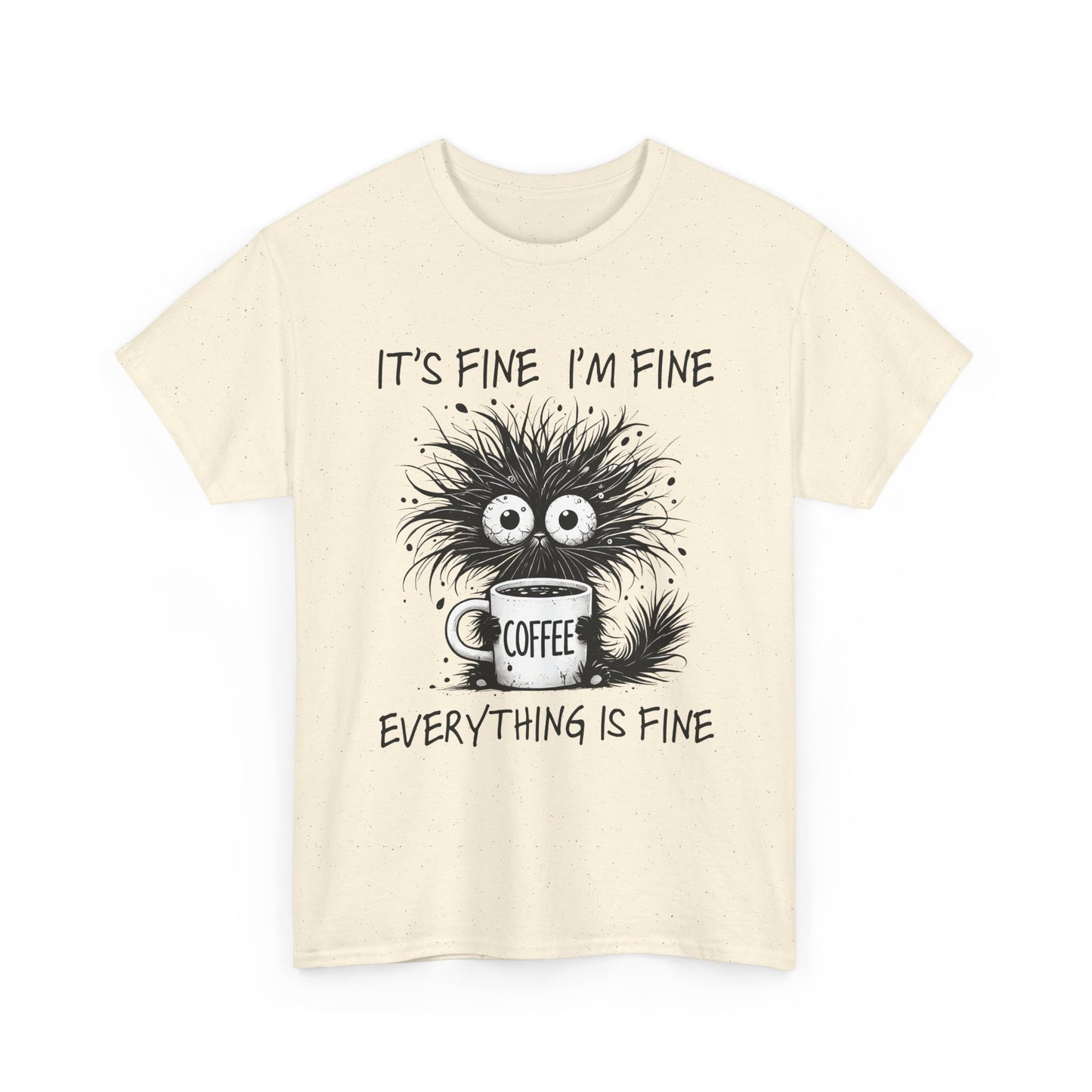 Caffeine Chaos Monster T-Shirt - Funny Coffee Tee