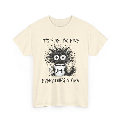 Caffeine Chaos Monster T-Shirt - Funny Coffee Tee