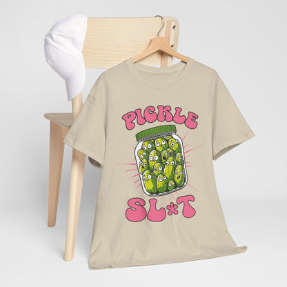 Pickle Lover Funny Shirt - Spicy Pickle Jar Graphic Tee for Women, Sarcastic Adult Humor Gift, Foodie Party T-Shirt