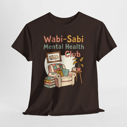 Wabi-Sabi Mental Health Club Shirt – Cozy Self-Care Aesthetic Tee