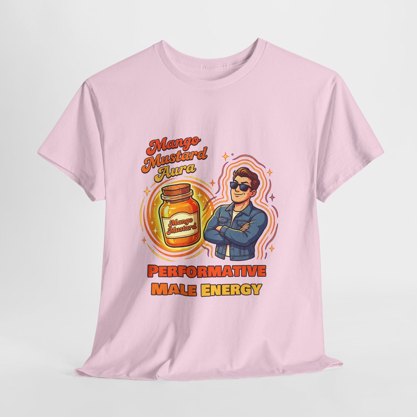 Mango Mustard Aura Shirt – Performative Male Energy Meme Tee