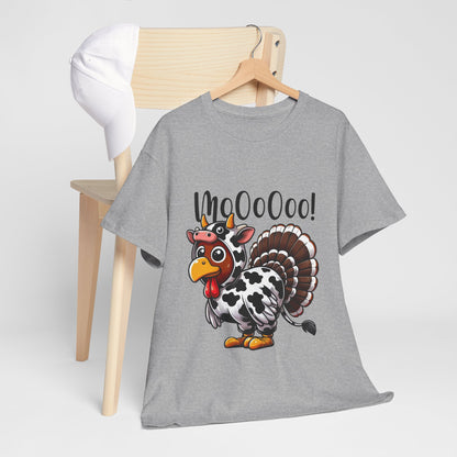 Turkey Moo T-Shirt - Funny Thanksgiving Cow Costume Tee