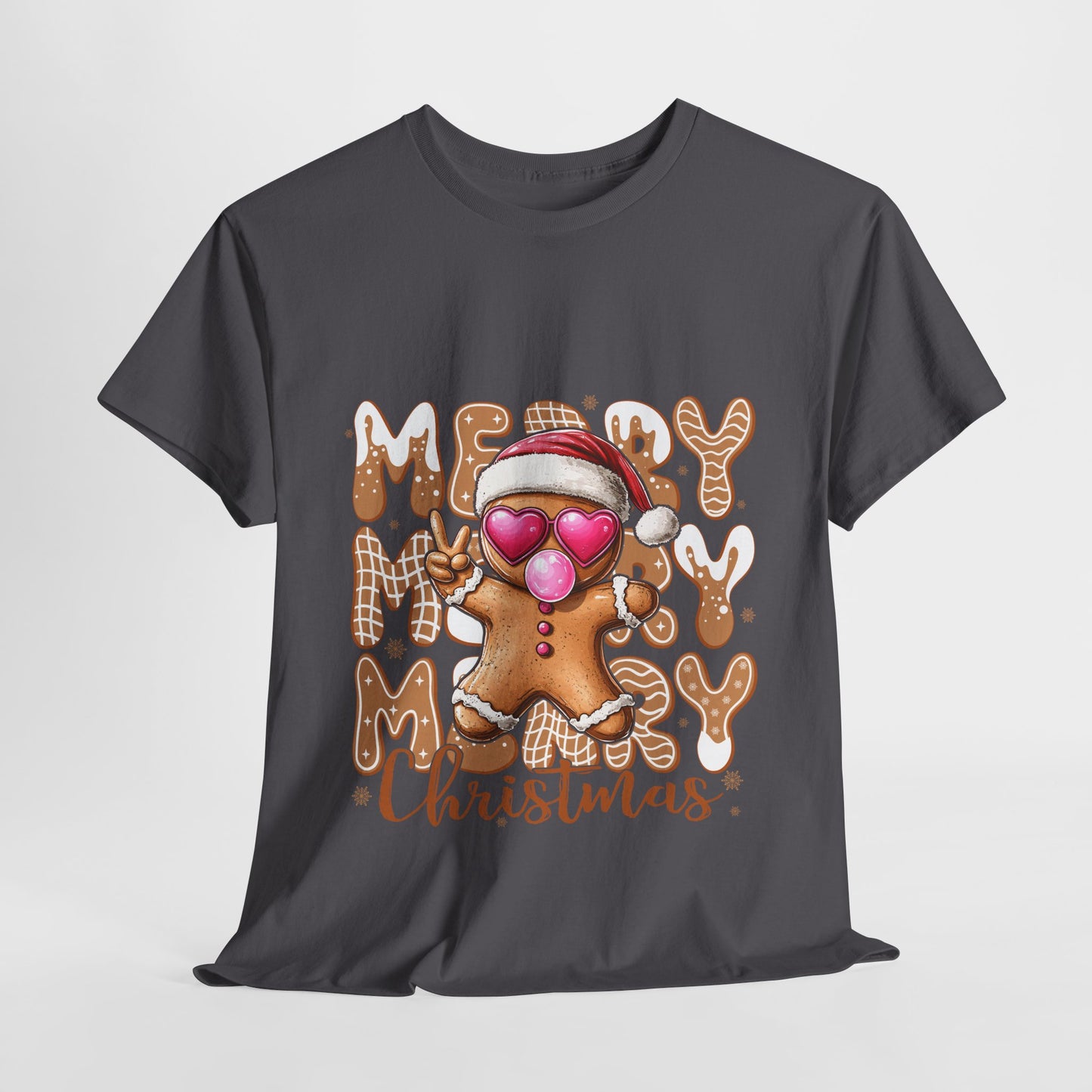 Merry Christmas Gingerbread T-Shirt - Funny Holiday Cookie Tee