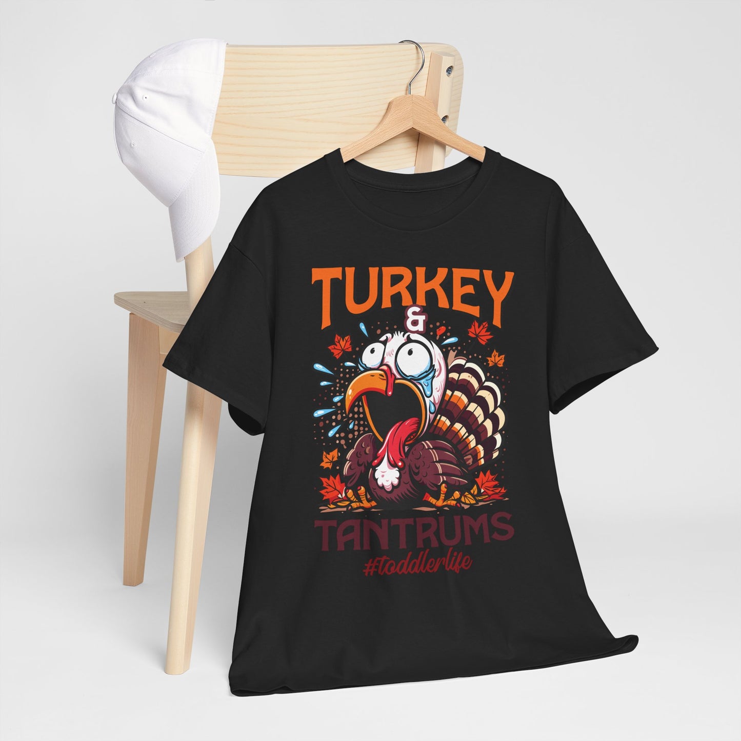 Turkey and Tantrums T-Shirt - Funny Thanksgiving Toddler Life Tee