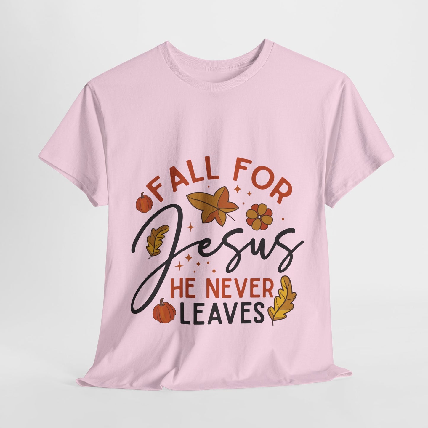 Fall For Jesus T-Shirt - Christian Faith Thanksgiving Autumn Pumpkin Tee