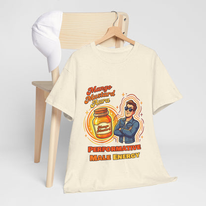 Mango Mustard Aura Shirt – Performative Male Energy Meme Tee