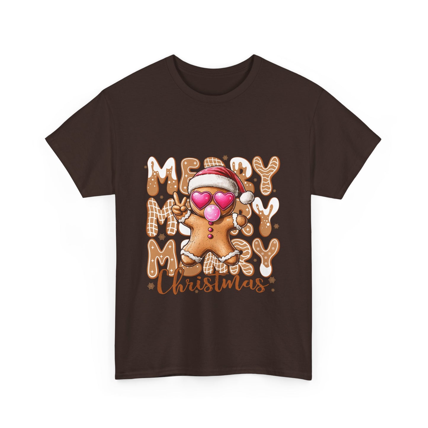 Merry Christmas Gingerbread T-Shirt - Funny Holiday Cookie Tee