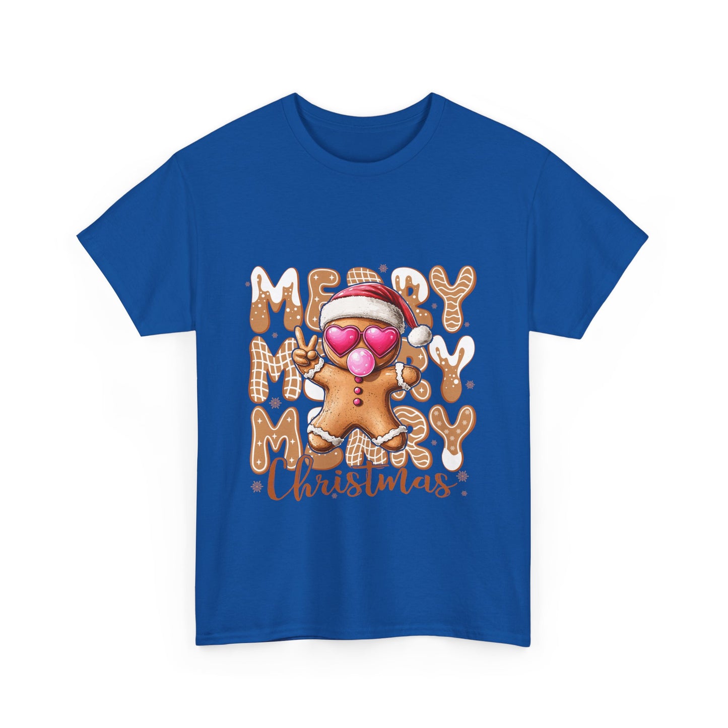 Merry Christmas Gingerbread T-Shirt - Funny Holiday Cookie Tee