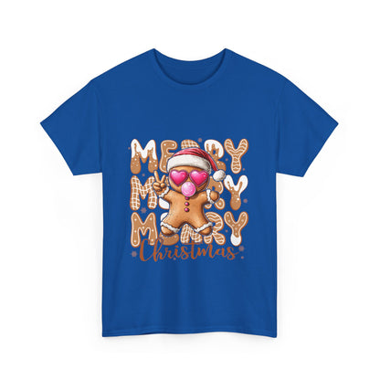 Merry Christmas Gingerbread T-Shirt - Funny Holiday Cookie Tee