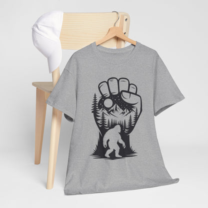 Bigfoot Forest Silhouette T-Shirt - Sasquatch Mountain Tee