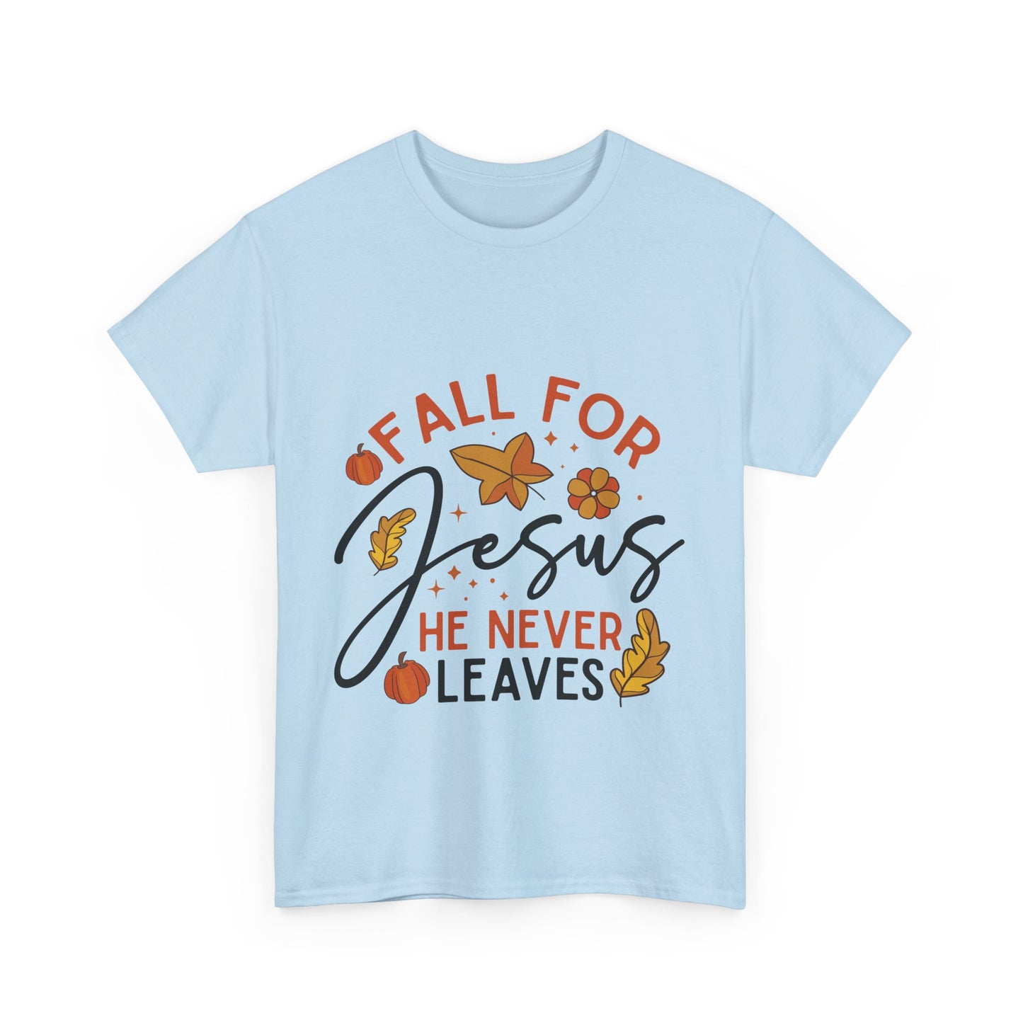Fall For Jesus T-Shirt - Christian Faith Thanksgiving Autumn Pumpkin Tee