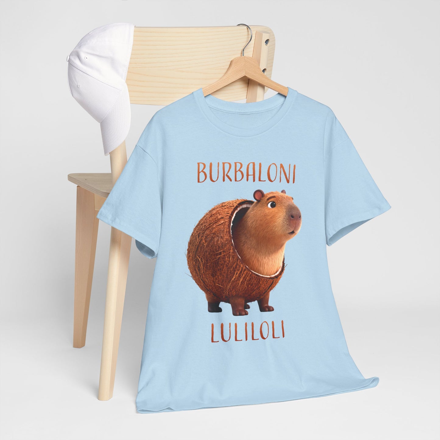 Burbaloni Luliloli Shirt – Cute Capybara in Coconut Funny Animal Tee