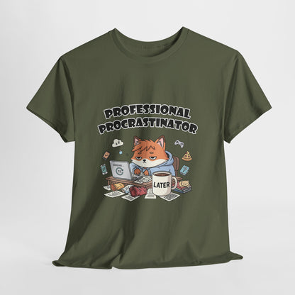T-Shirt für professionelle Aufschieber – Lustiges Kawaii-Katzen-Pastell-T-Shirt