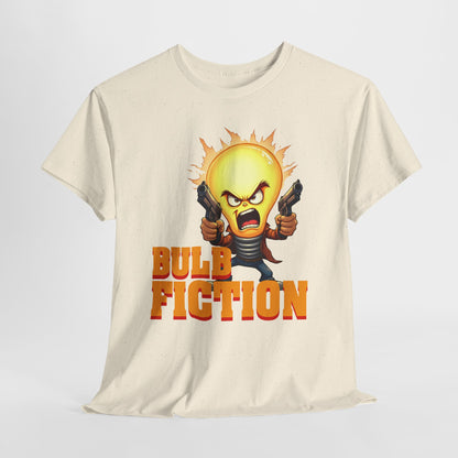 Bulb Fiction Shirt – Funny Movie Parody Tee, Pulp Fiction Lamp Cartoon t-Shirt