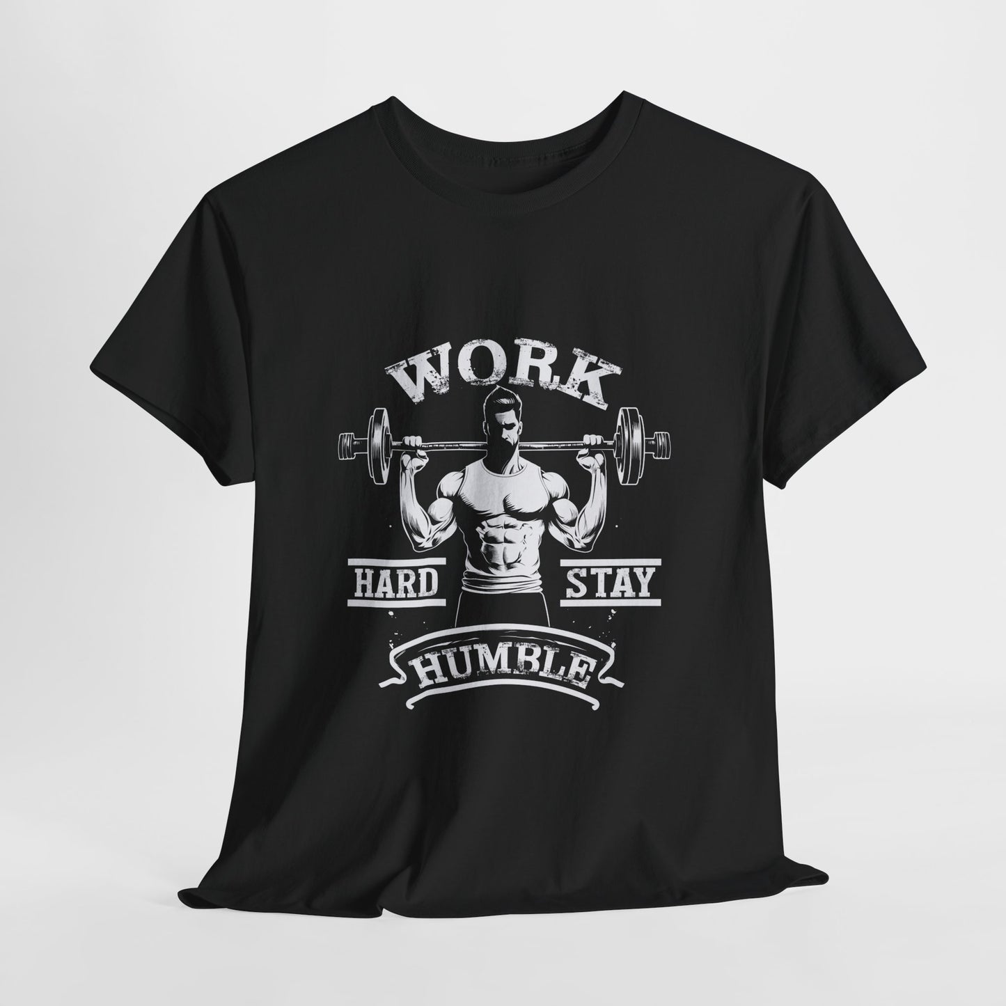 Work Hard Stay Humble Gym Shirt - Motivational Tee