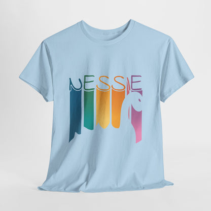 Nessie T-Shirt - Loch Ness Monster Retro Rainbow Tee