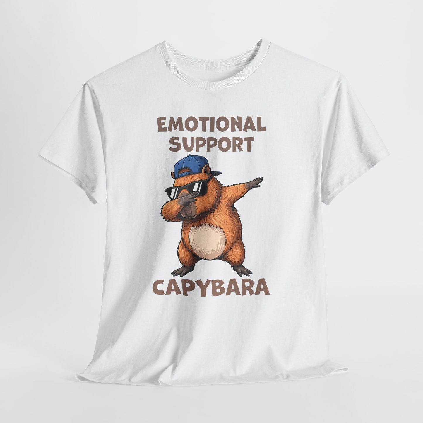 Emotional Support Capybara Shirt – Funny Dabbing Meme Animal Tee