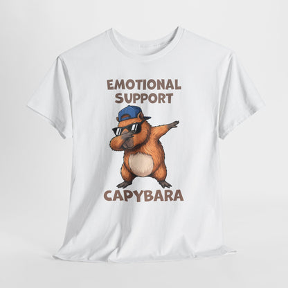 Emotional Support Capybara Shirt – Funny Dabbing Meme Animal Tee
