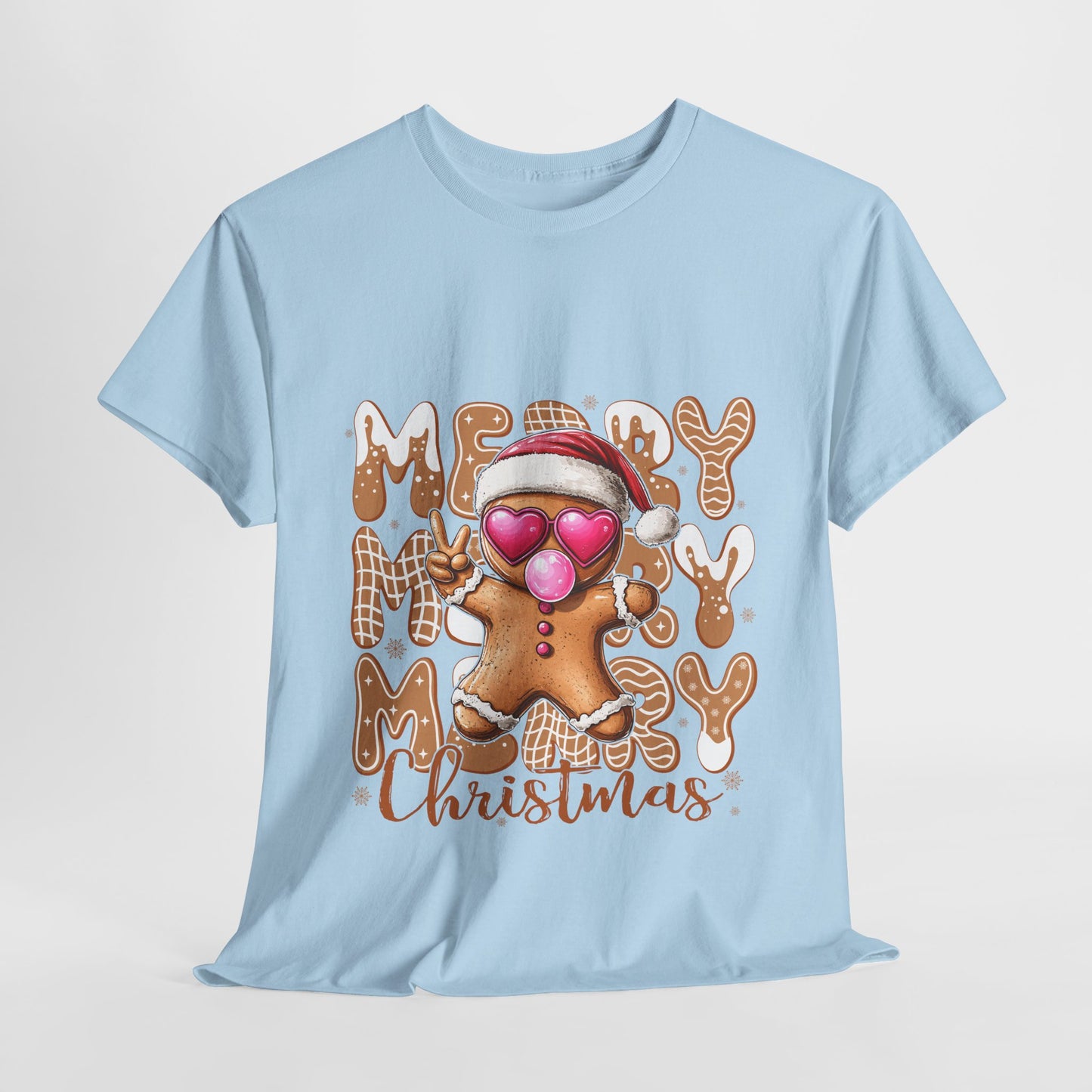 Merry Christmas Gingerbread T-Shirt - Funny Holiday Cookie Tee