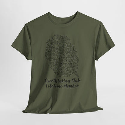 Overthinking Club Shirt – Lifetime Member Funny Mental Health Tee