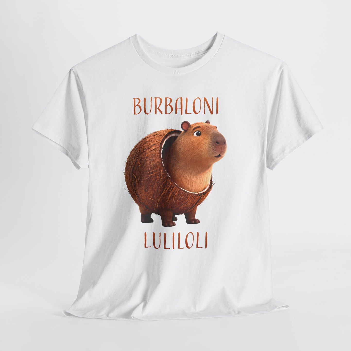 Burbaloni Luliloli Shirt – Cute Capybara in Coconut Funny Animal Tee