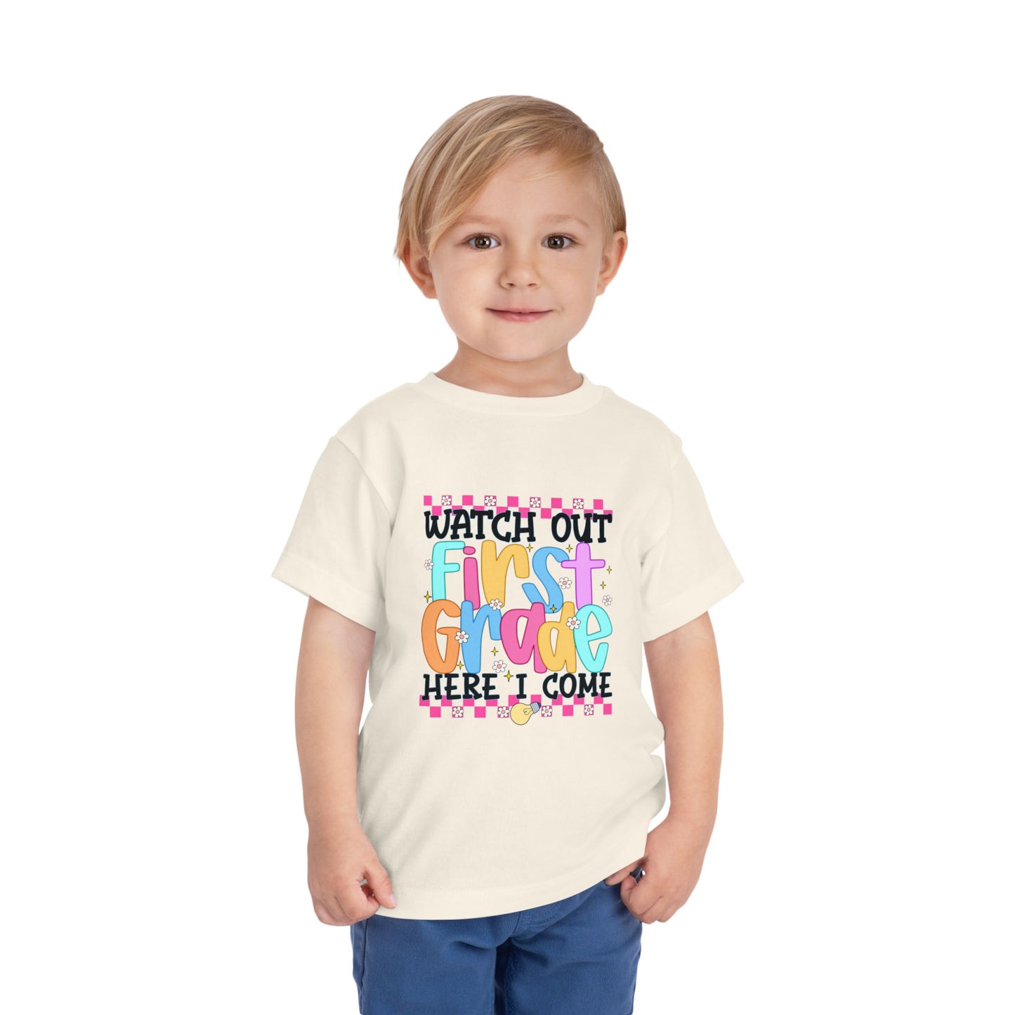 Watch Out First Grade Shirt - Fun Toddler Tee for Back to School, Colorful First Day Outfit for Kids, 1st Grade Here I Come Gift Idea