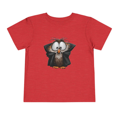 Vampire Owl Kids T-Shirt - Cute Big Eyes Toddler Halloween Tee