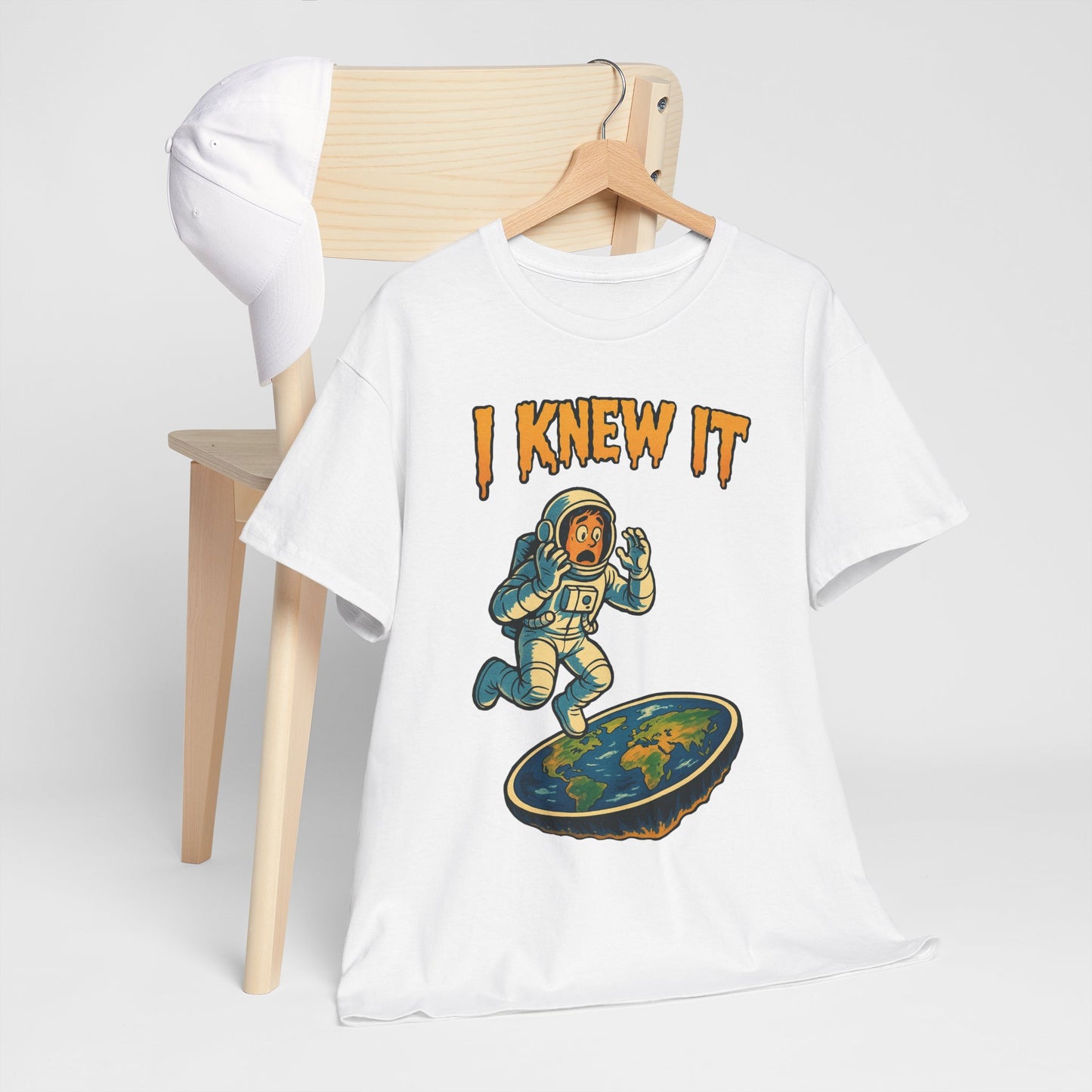 I Knew It Flat Earth Shirt - Funny Astronaut Meme Tee