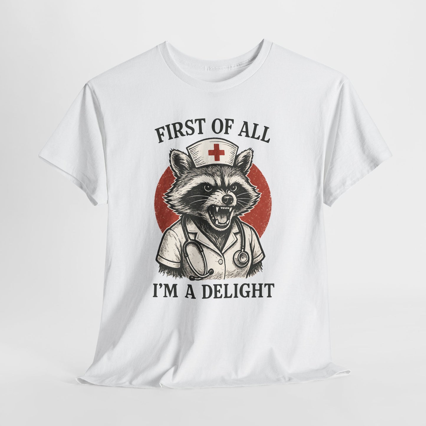 Nurse Raccoon I’m a Delight Shirt - Funny Night Shift Tee