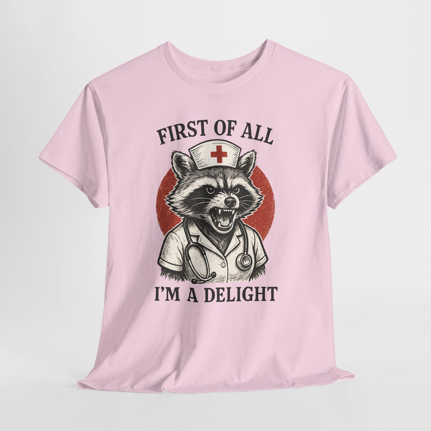 Nurse Raccoon I’m a Delight Shirt - Funny Night Shift Tee
