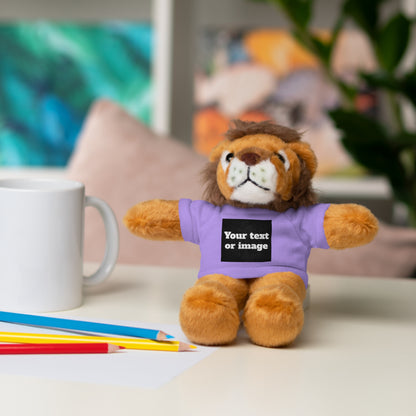 Personalisiertes Plüschtier mit individuellem T-Shirt – Einzigartiges Geschenk mit Namen oder Foto
