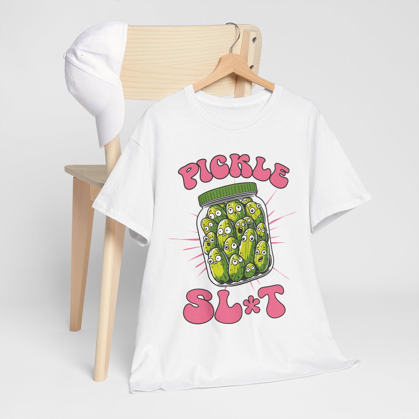 Pickle Lover Funny Shirt - Spicy Pickle Jar Graphic Tee for Women, Sarcastic Adult Humor Gift, Foodie Party T-Shirt