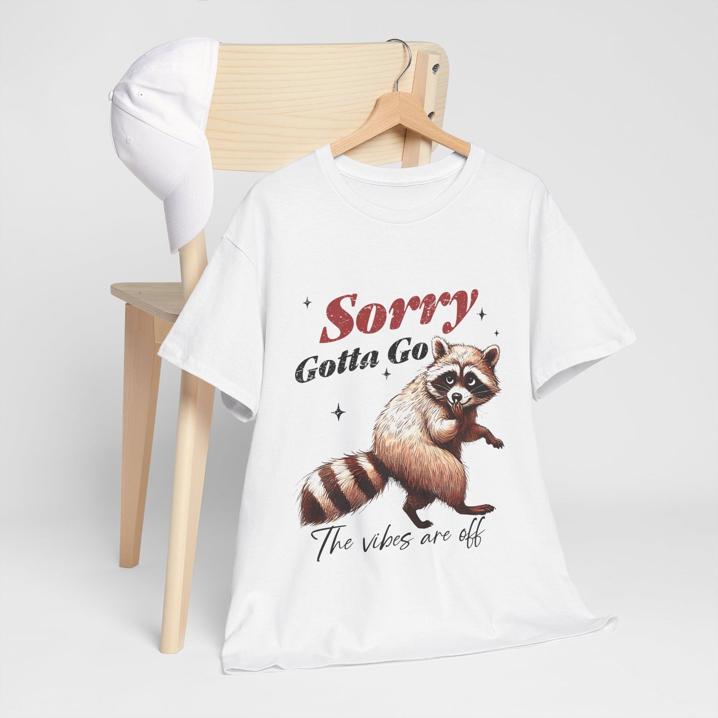 Sorry Raccoon T-Shirt - Cute Awkward Apology Tee