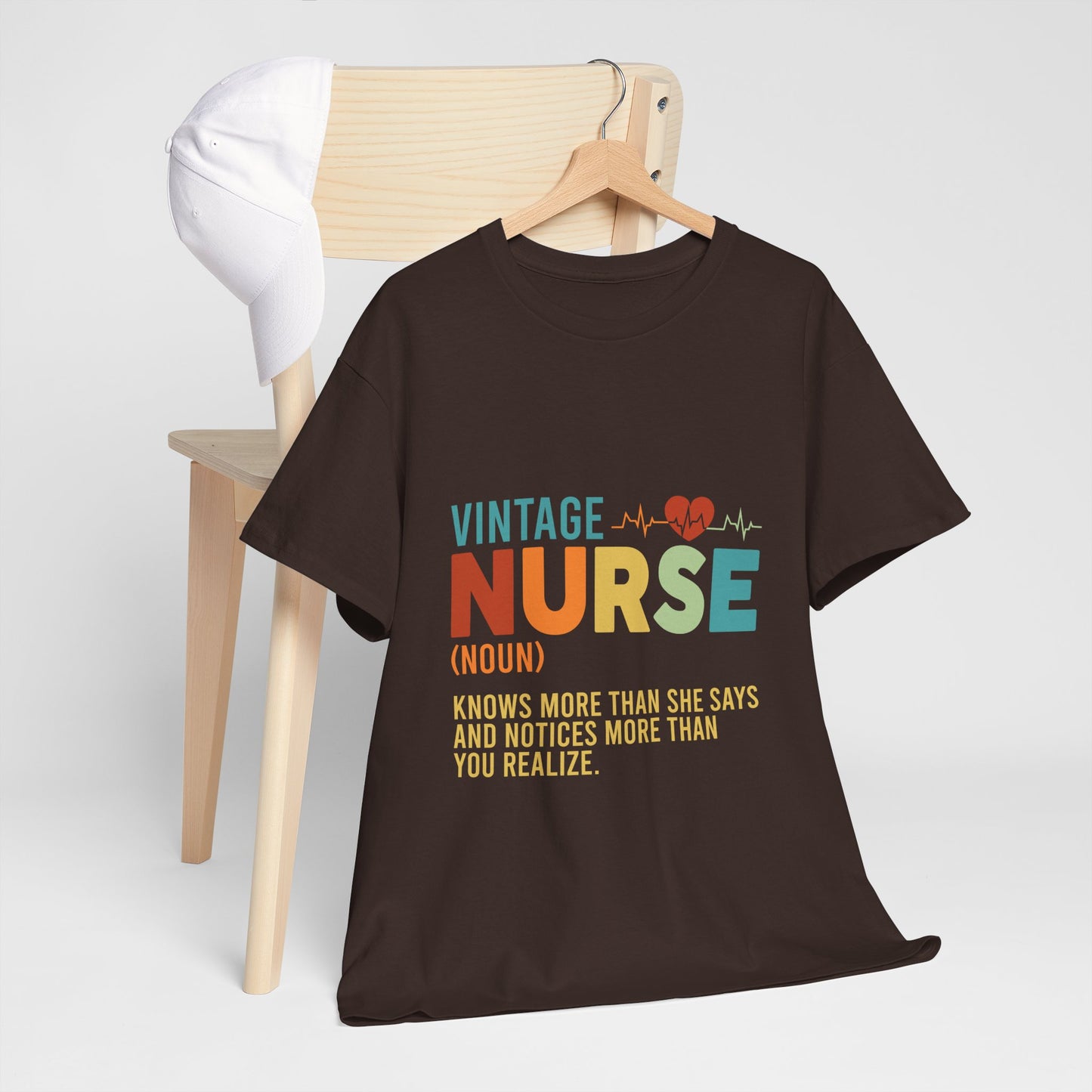 Vintage Nurse Shirt - Knows More Than She Says Tee