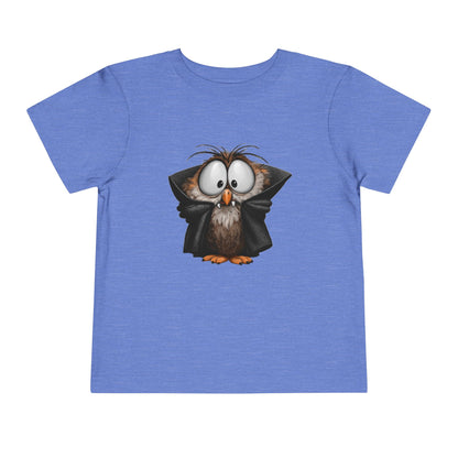 Vampire Owl Kids T-Shirt - Cute Big Eyes Toddler Halloween Tee