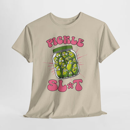 Pickle Lover Funny Shirt - Spicy Pickle Jar Graphic Tee for Women, Sarcastic Adult Humor Gift, Foodie Party T-Shirt