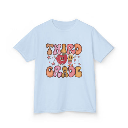 Third Grade Bubble Letters T-Shirt | Cute Retro Back to School Kids Tee