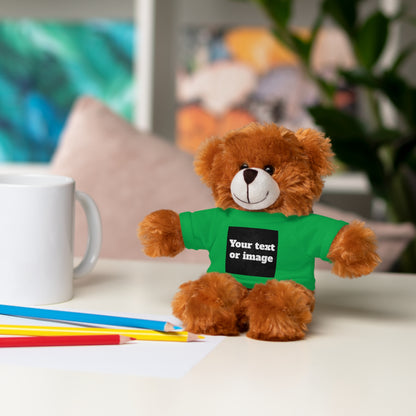 Personalisiertes Plüschtier mit individuellem T-Shirt – Einzigartiges Geschenk mit Namen oder Foto