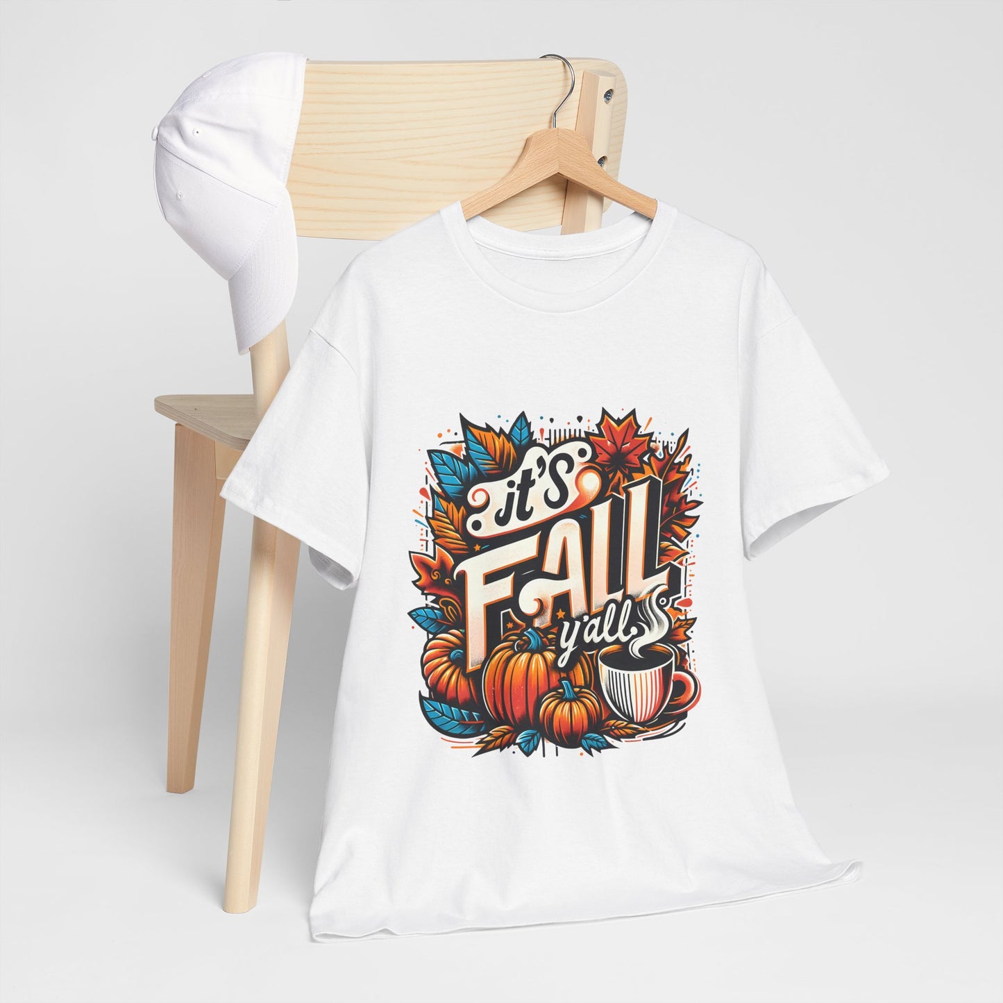 It’s Fall Y’all T-Shirt - Pumpkin Spice Autumn Coffee Lover Tee