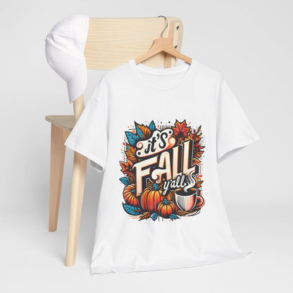 It’s Fall Y’all T-Shirt - Pumpkin Spice Autumn Coffee Lover Tee
