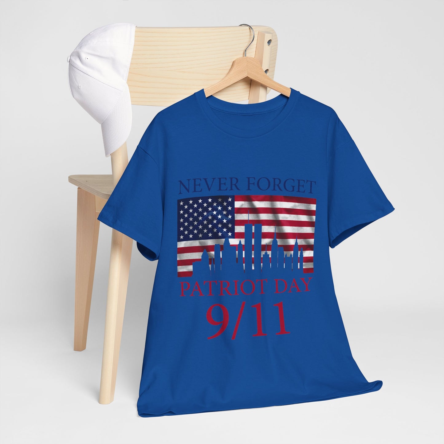 Patriot Day 9/11 T-Shirt - Never Forget American Flag NYC Memorial Tee