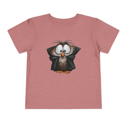 Vampire Owl Kids T-Shirt - Cute Big Eyes Toddler Halloween Tee