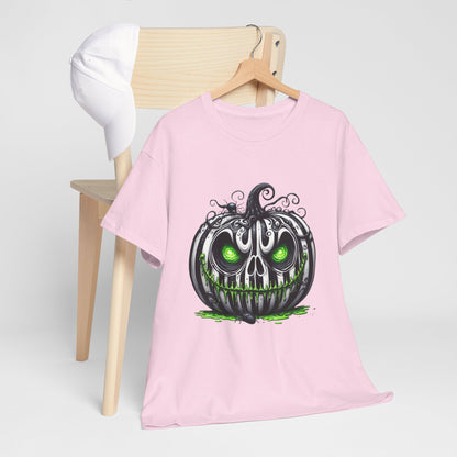 Neon Goo Pumpkin Halloween - Glowing Green Eyes Spooky T-Shirt