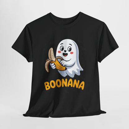 Boonana Ghost T-Shirt - Cute Halloween Banana Pun Tee
