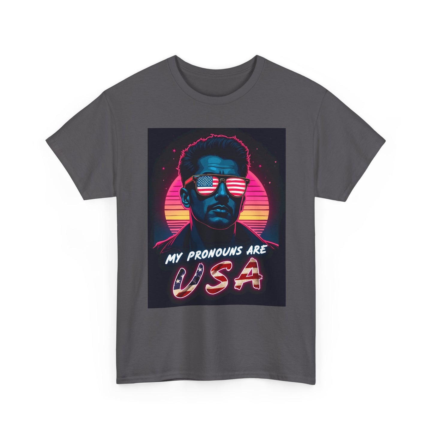 My Pronouns Are USA T-Shirt - Bold Patriotic Funny Conservative Tee