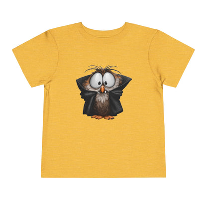 Vampire Owl Kids T-Shirt - Cute Big Eyes Toddler Halloween Tee