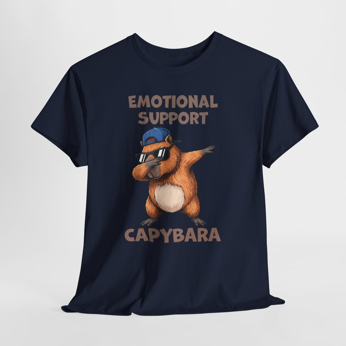 Emotional Support Capybara Shirt – Funny Dabbing Meme Animal Tee