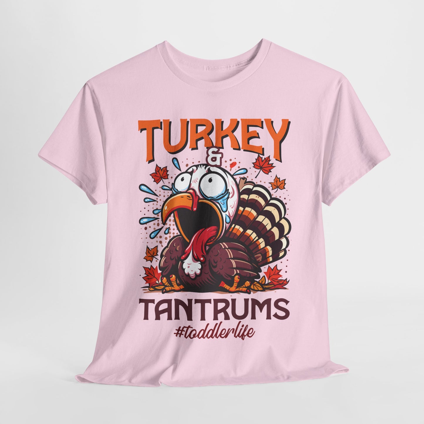 Turkey and Tantrums T-Shirt - Funny Thanksgiving Toddler Life Tee