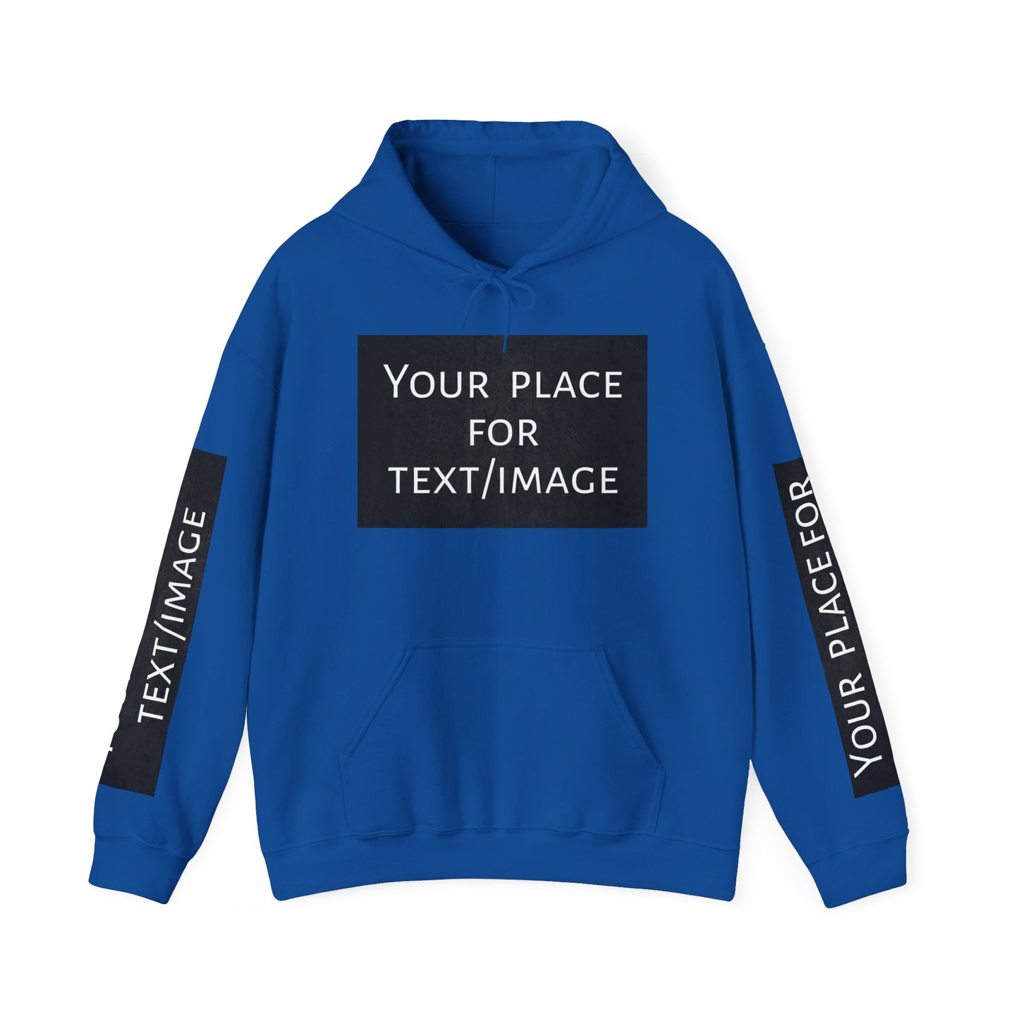 Bluza z kapturem z nadrukiem lub obrazkiem – personalizowana bluza z 4 stron, pomysł na prezent, nadruk z przodu, z tyłu i na rękawach, unisex